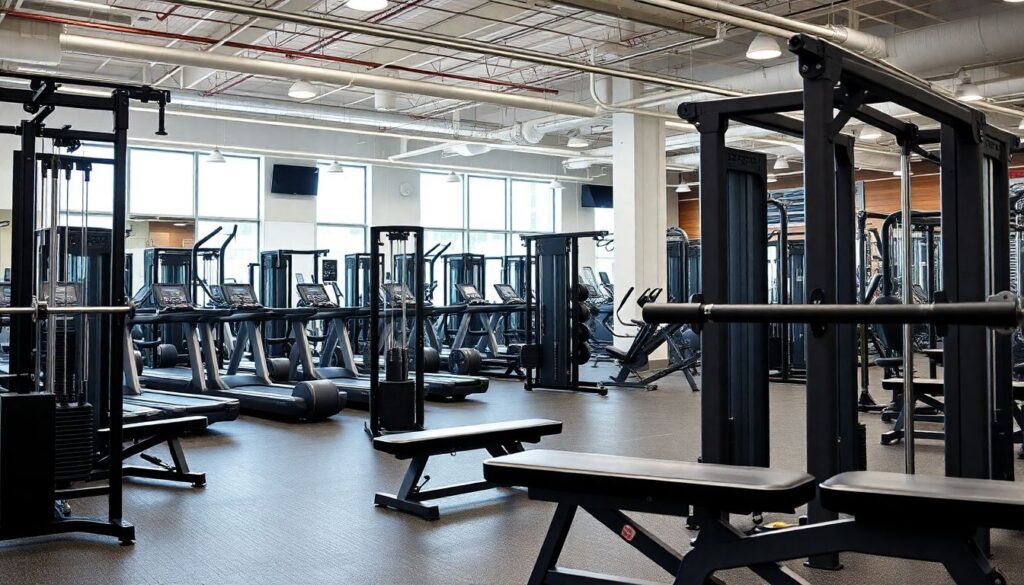 Тренировочные залы: обстановка и подготовка к игре - иллюстрация