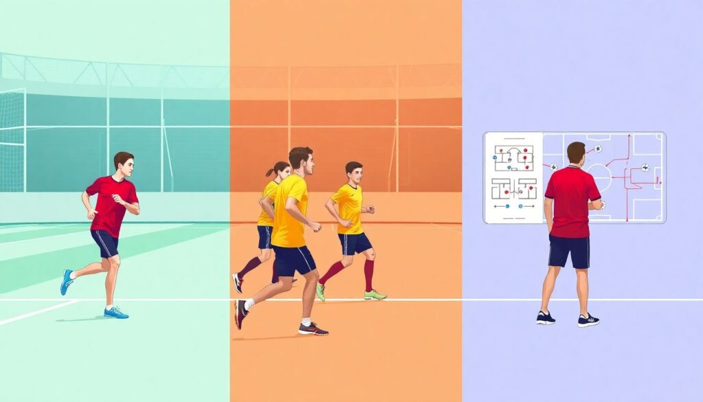Разминка и тактика: синергия для победы - иллюстрация