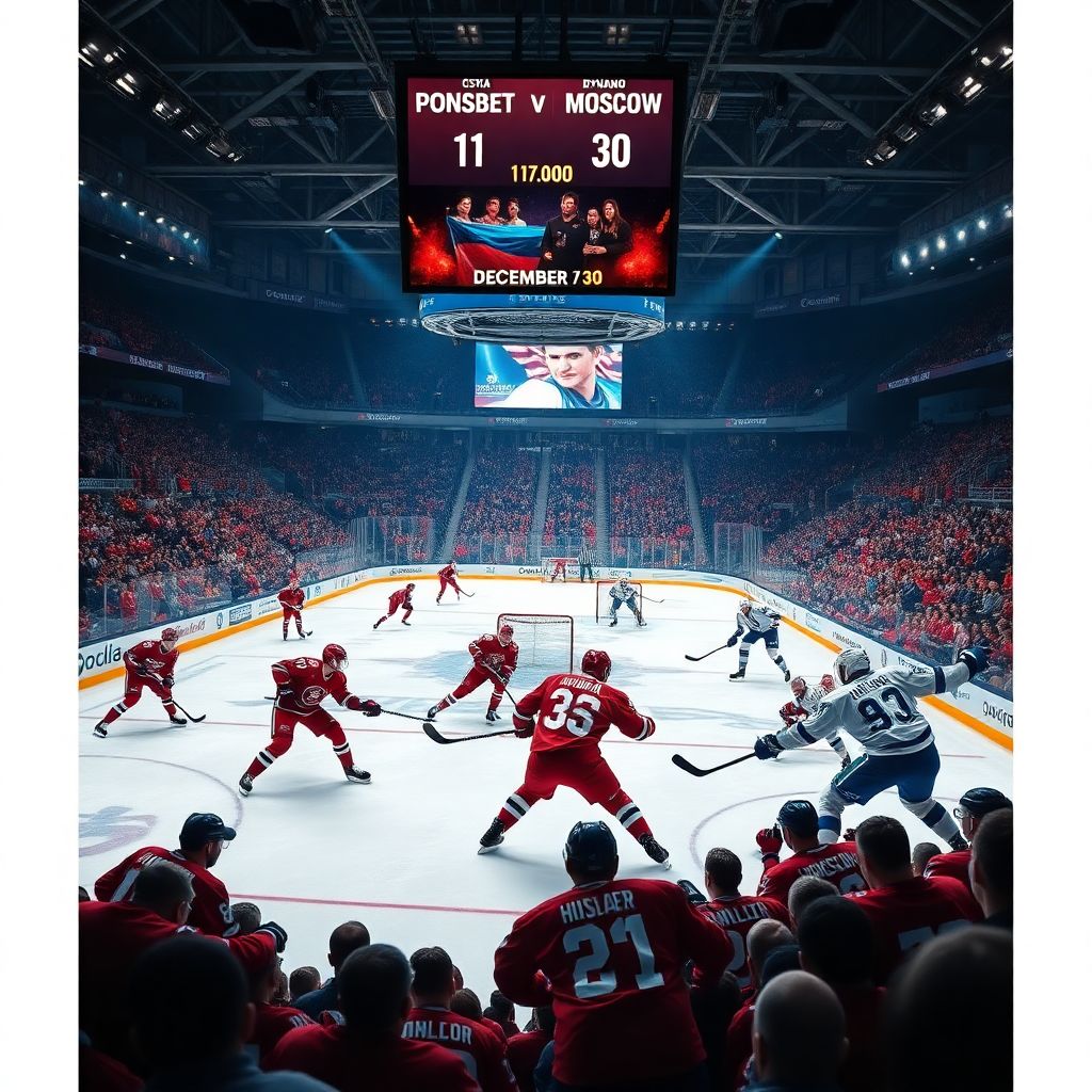 ЦСКА – «Динамо» Москва: где смотреть онлайн и по ТВ матч КХЛ 30 декабря