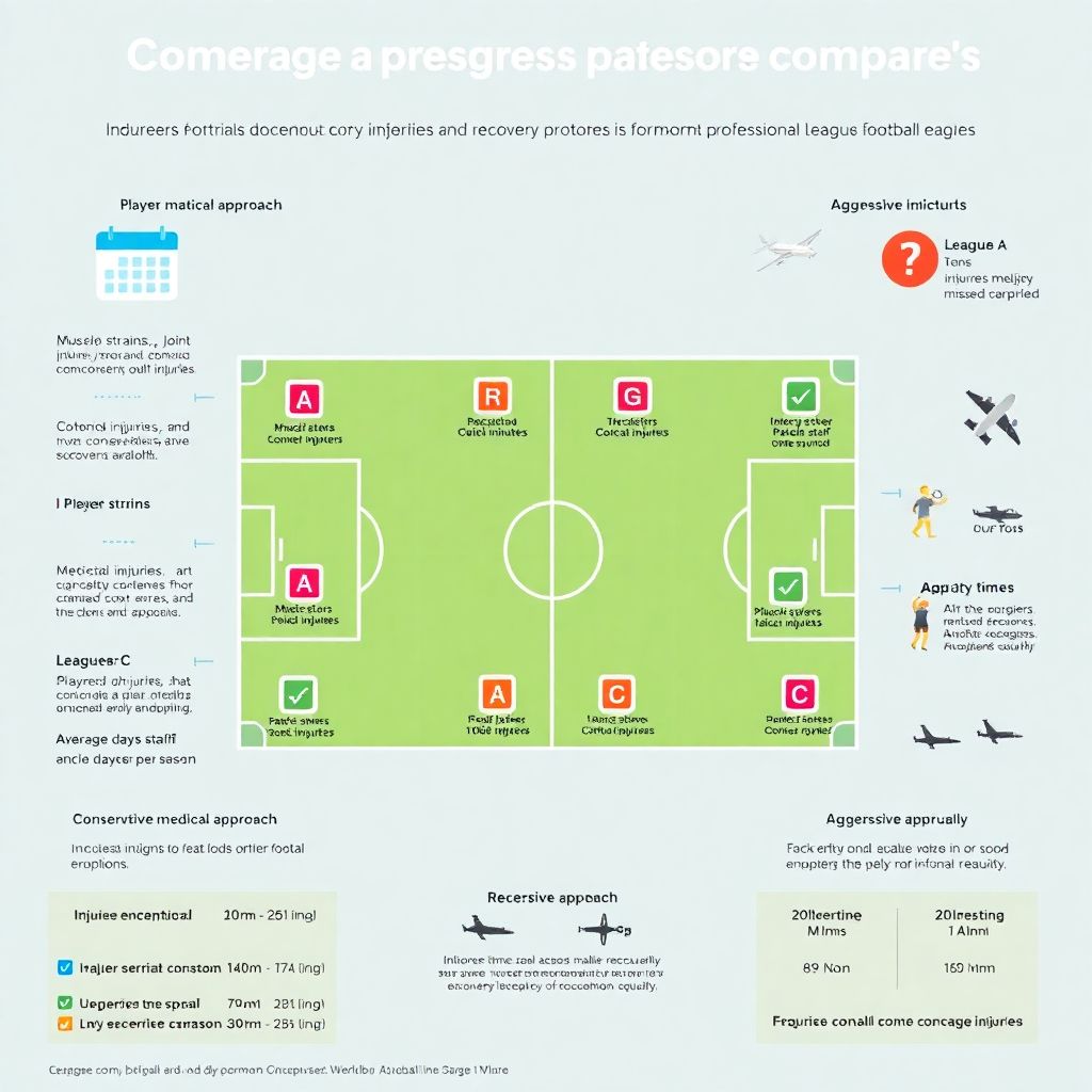 Сравнение норм травм и восстановлений игроков в разных лигах
