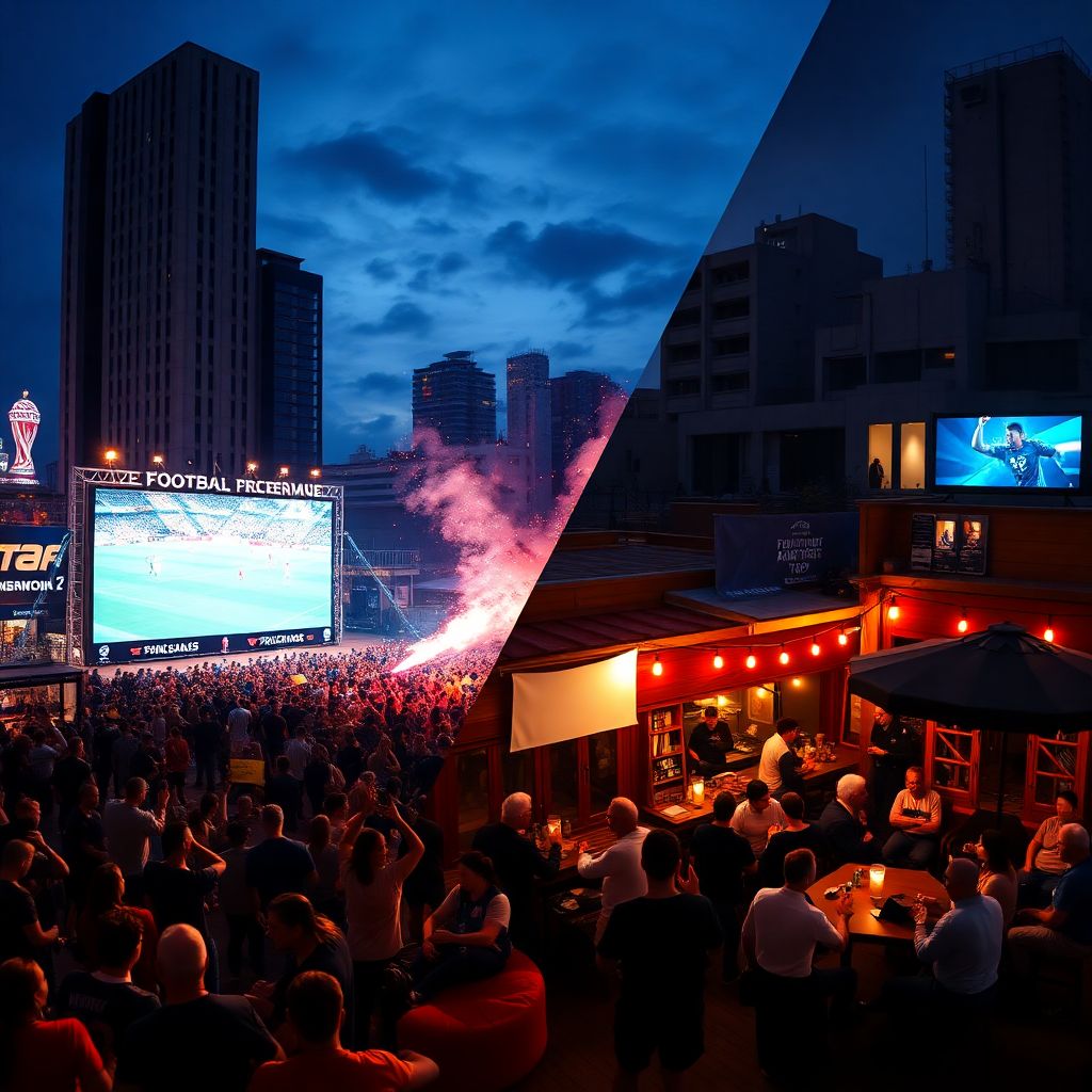 Фан-зона: атмосфера вокруг ключевых матчей и эмоции болельщиков